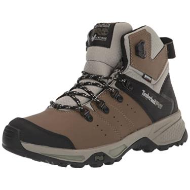 Imagem de Timberland PRO Bota masculina Switchback Soft Toe impermeável industrial para caminhada, Marrom/verde, 41