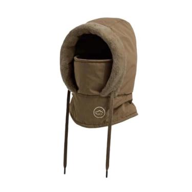 Imagem de predolo Máscara de esqui com capuz, balaclava, gorro, cachecol, proteção facial térmica para camping, motociclismo e outras atividades ao ar livre, Crianças Do Café