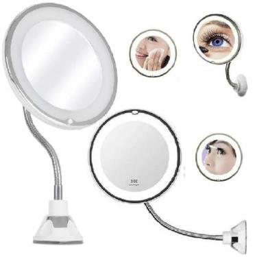 Imagem de 6 Espelhos LED de Parede Hotel Banheiro com Haste Flexivel 360 - Momen