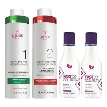 Imagem de Kit Escova Progressiva Profissional Redutor De Volume - Lissage