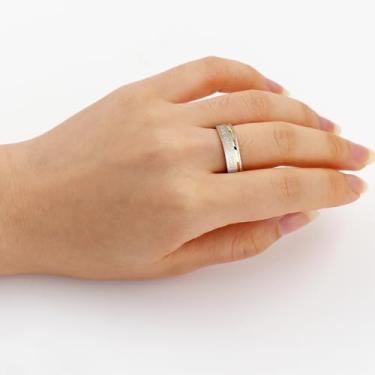 Imagem de Joias combinando, anel elegante de aço inoxidável para ele e para ela, aliança romântica para casamento ou aniversário YC6538, Aço inoxidável, Sem pedra preciosa