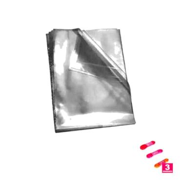 Imagem de Kit Saco PP 10X15cm 100 Unidades Com Fita Cetim 22mm X 10 Metros