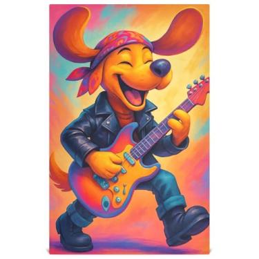 Imagem de Joisal Sage Conjunto de toalhas de prato de cozinha decorativas engraçadas de cachorro toalhas de chá fofas panos de lavar louça absorventes de banheiro 45 x 71 cm, 1 pacote