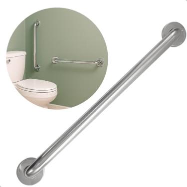 Imagem de Dona D.cor, Barra Alça De Apoio Corrimão Banheiro Segurança 60cm Inox Suporte Acessibilidade Pegador Idoso PCD Polido Segurança E Mobilidade 32m Box