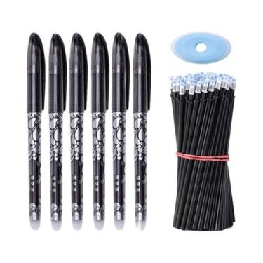 Imagem de Canetas Gel Apagáveis Pretas E Azuis 57 Peças/Conjunto 0.5mm Esferográ