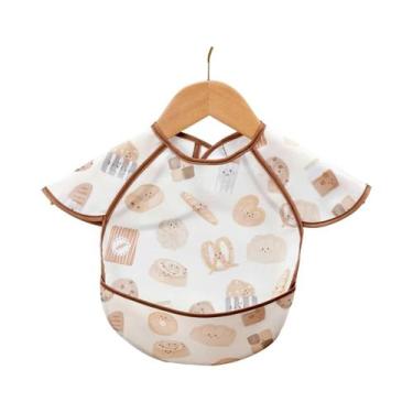 Imagem de Babador Impermeável Para Bebês Cobertura Completa Sem Mangas Babador D