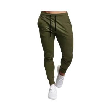 Imagem de Calças De Moletom Casuais Masculinas De Tamanho Grande Com Cintura Elá