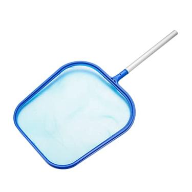 Imagem de Dalaki Rede de varredura de piscina - 1 peça filtro de limpeza de escumadeira de piscina ferramenta de limpeza de superfície para lagos (cor: com vara)