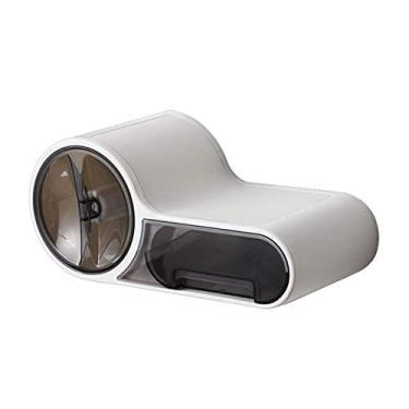Imagem de Dispensador de caixa de lenços para banheiro, suporte de papel higiênico, guardanapo montado na parede, bandeja de ventosa, suporte de toalha de rolo de papel