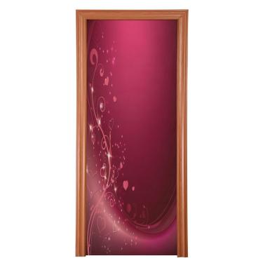 Imagem de ATTX Capa para porta da frente do dia dos namorados - decoração de férias de tecido elástico lavável para festas, casa, decoração de porta da frente, 36 x 98 polegadas (295)