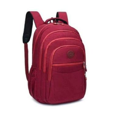 Imagem de Mochila Feminina Escolar Faculdade Espaço para Notebook Bolso Porta Garrafa Casual Colorida-Unissex