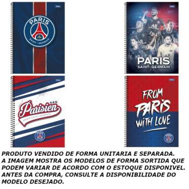 Imagem de Caderno espiral 10x1 160f paris saint-germain - foroni