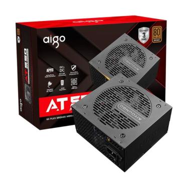 Imagem de Fonte Gamer ATX Aigo DarkFlash AT550, Certificado 80 Plus Bronze, 550W, Preto - AG-AT550-BK