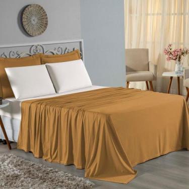 Imagem de Jogo de Cama Solteiro Nobre 3 Peças Lençol com Elástico de 30cm de Alt