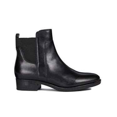 Imagem de GEOX Feminino Napa Bovina 100% Couro Adulto Felicity 31 Botas Pretas 10 Preto