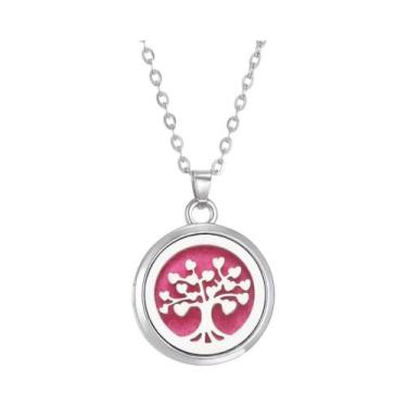 Imagem de Colar Difusor De Óleo Essencial Em Aço Inoxidável Para Mulheres, Pinge