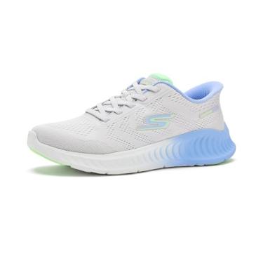 Imagem de Skechers Tênis feminino Go Walk Now Hands Free Slip-ins, Cinza claro, 37