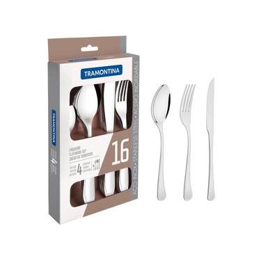 Imagem de Faqueiro Tramontina em Aço Inox Havana 66945654  16 Peças