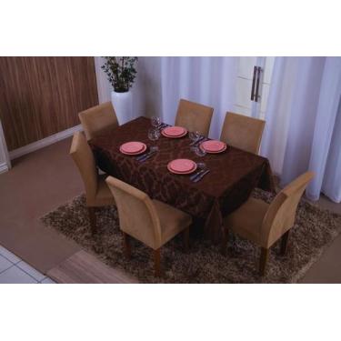 Imagem de Toalha De Mesa Retangular 8 Lugares Jacquard 1,35X2,60 - Bf Confeccoes