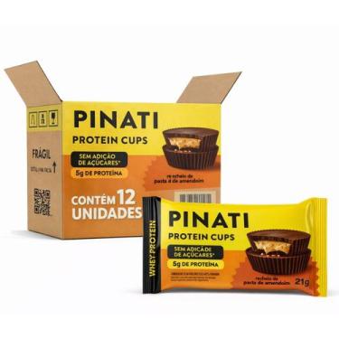 Imagem de Kit 12 Protein Cups Pasta de Amendoim 5g Proteína PINATI 21g