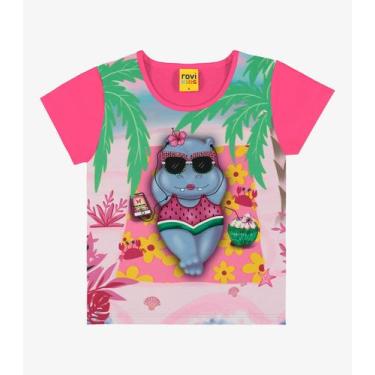 Imagem de Blusa Infantil Rovi Kids Rosa, 8, Rosa