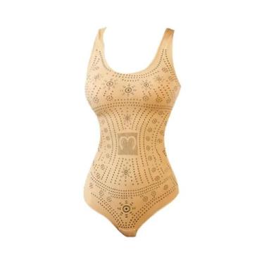 Imagem de Body Modelador plus Size Sem Costura Com Controle Abdominal, Efeito Ba