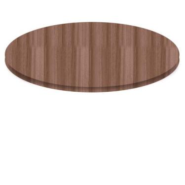 Imagem de Tampo Redondo 80 cm (Largura) P25 Pandin MDP 2,50 cm (altura) Cor Waln