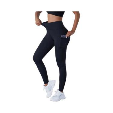 Imagem de Calças De Yoga Femininas De Cintura Alta Com Controle De Barriga, Cor 