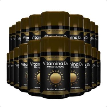 Imagem de 20x vitamina d3 2000ui 30caps premium hf suplements atacado