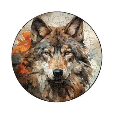 Imagem de Quebra-Cabeça De Animais De Madeira: Gato Branco, Cavalo, Coruja - Bri