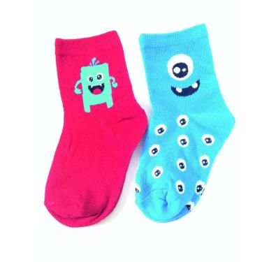 Imagem de Kit Meias 2 Pares Infantis Cano Médio Menino Basic+