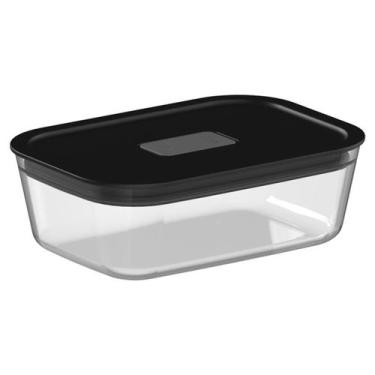 Imagem de Pote Vidro Tampa Hermético 850ml Vedação Válvula Microondas - - OU, Pr