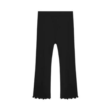 Imagem de Calças Casuais De Verão Para Meninas, Em Malha Fina De Cor Sólida, Est