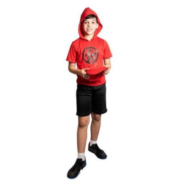 Imagem de Fantasia Infantil Premium Enaldinho Youtuber com Viseira - NOVABRINK, 