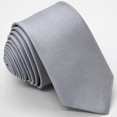 Imagem de Gravata Slim Social OEM para Casamento Noivo Listrada 100% Poliéster 1