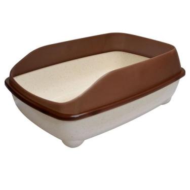 Imagem de Bandeja Caixa de Areia para Gatos Pet flex Toilette Gats Bordas Altas 