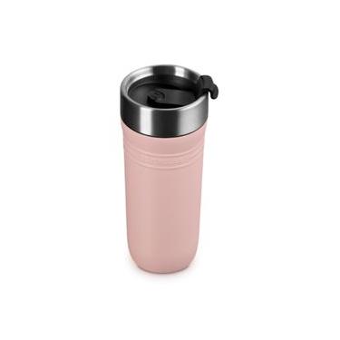 Imagem de COPO TERMICO LE CREUSET ON THE GO 350ML EM AÇO INOX SHELL PINK 41067197770001