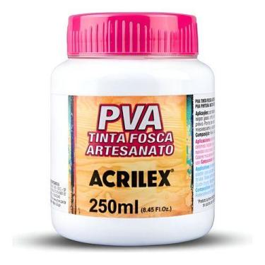 Imagem de Tinta Fosca Pva Artesanato Acrilex Branco 250ml