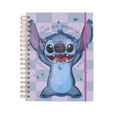Imagem de Caderno Smart Universitário Disney Stitch com 80 Folhas Reposicionávei