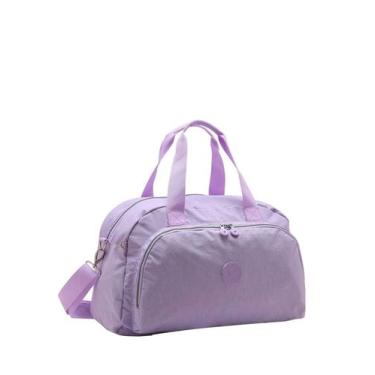 Imagem de Bolsa Grande Nylon Republic Vix 4732235 Viagem Academia, Lilás