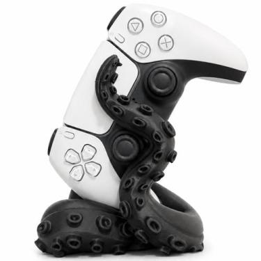 Imagem de Suporte Para Controle Ps3 Ps4 Ps5 Tentaculo Polvo Kraken Preto - Allig