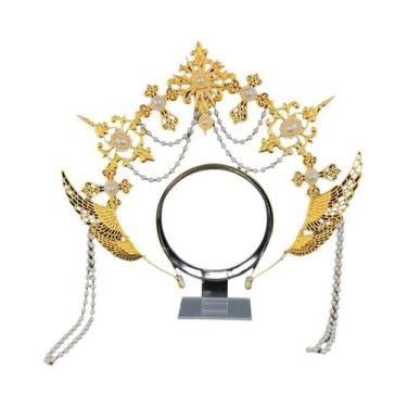 Imagem de Tiara De Cristal Gótica Com Halo, Acessórios De Cabelo Estilo KC Feito