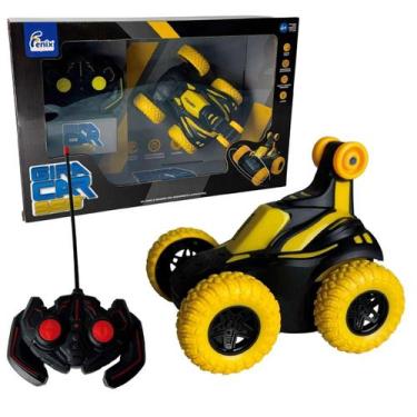 Imagem de Carrinho Controle Remoto Gira Car 360 Amarelo Fenix - 446 - Mercotoys
