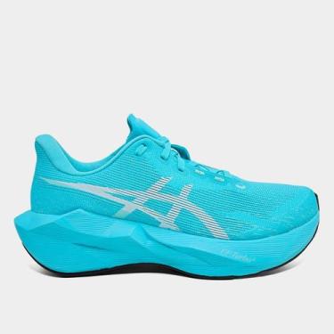 Imagem de Tênis Asics Novablast 6 Feminino, Azul, Branco, 37