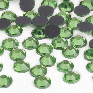 Imagem de Beadsland Cristal Hotfix Strass, pedra cortada à máquina 1440 peças/pacote (verde claro, SS20/5 mm)