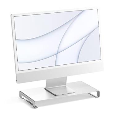 Imagem de Satechi Suporte de Monitor Unibody Universal de Alumínio - Compatível com MacBook Pro, iMac Pro, Google Chromebook, Microsoft Surface Go, Dell, Asus (Prata)
