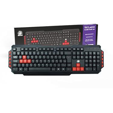 Imagem de 5+ Teclado 5 Gamer Start 2.0 - Preto/Vermelho,