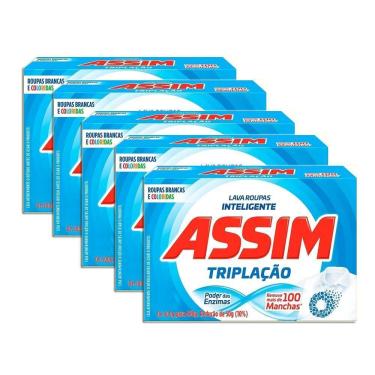 Imagem de Sabão Em Pó Assim Tripla Ação Kit 5