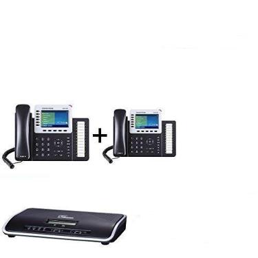 Imagem de Telefone IP Grandstream GXP2160 2 unidades com porta IP Gigabit UCM6202