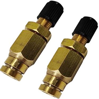 Imagem de Utah Pneumatic Válvula de inflação de pontos de tubo Od de 1/4" Válvula Schrader de linha de freio de ar Push Connect acessórios Saej844 para aplicações de tubo de freio de linha de ar de nylon